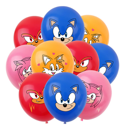 Kit De Decoración Para Fiesta De Sonic (con Globos)