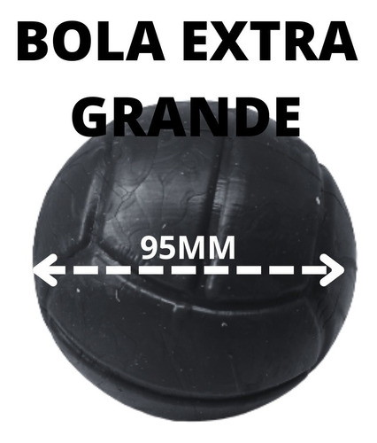 Bola Pet Extra Grande Para Cachorro Grande 95mm Linha Black Cor Preto