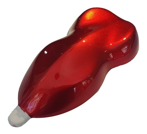 Imagen 5 de 8 de Kit Pintura Candy Bicapa Rojo 1 Lt + Base Aluminio Bic. 1 Lt
