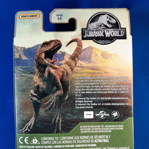 Matchbox 5 Pack Jurassic World Park Transport Trackers Ii