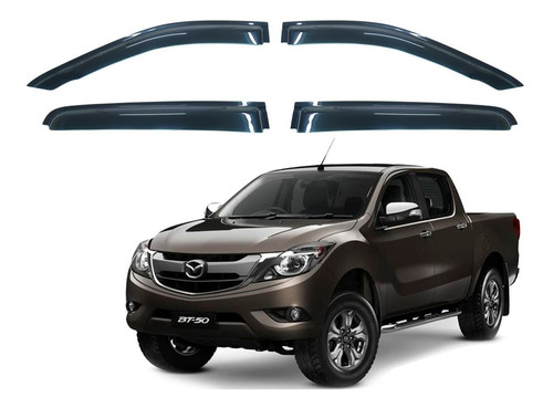 Aletas Bota Agua Negra Mazda Bt50 2012-2021 