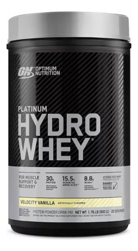 Whey Platinum Hydro 800g Optimum Nutrition Sabor Baunilha