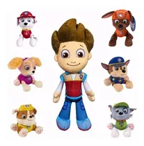 Comprar 7 Cachorrinhos Pelúcia Da Patrulha Canina Com Rayde + Brinde