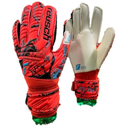 Guante De Arquero Reusch Attrakt Grip Finger Support Red (cf