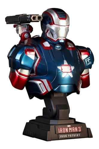 Figura - Iron Patriot Bust Busto Iron Man 1/4 Hot Toys Nuevo