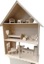 Comprar Casita De Muñecas C\u002F13 Muebles Fibro Facil Mdf 9mm P\u002F Pintar