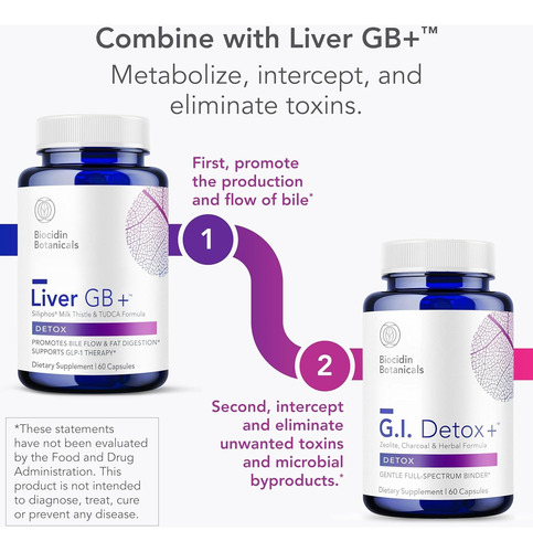G.i. Detox+limpieza Intestinal, Eliminación De Toxinas, 60 Sin Sabor