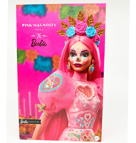 Mattel Barbie Pink Magnolia Día De Muertos 2023 Premium