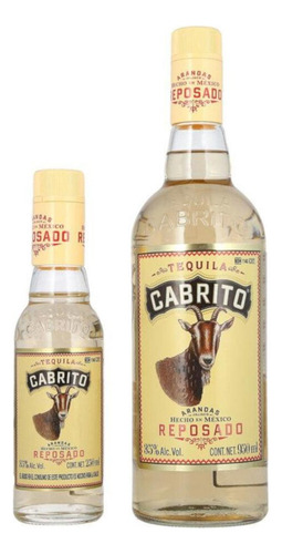 Tequila Cabrito Reposado De 950 Ml + Mini 250 Ml