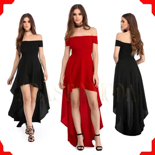 Vestidos De Fiesta Moderno Cola Larga Casual Coctel Eventos