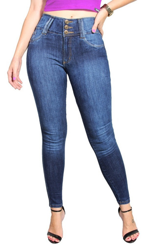 Calça Jeans Perfect Levanta Bumbum Cintura Alta Lycra Bojo