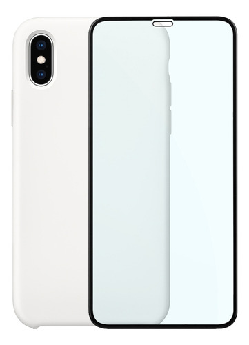 Capa Capinha Case Silicone Compatível iPhone X Xs + Película