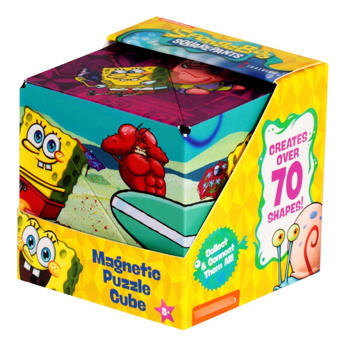 Shashibo Caja De Cambio De Forma De Bob Esponja, Cubo