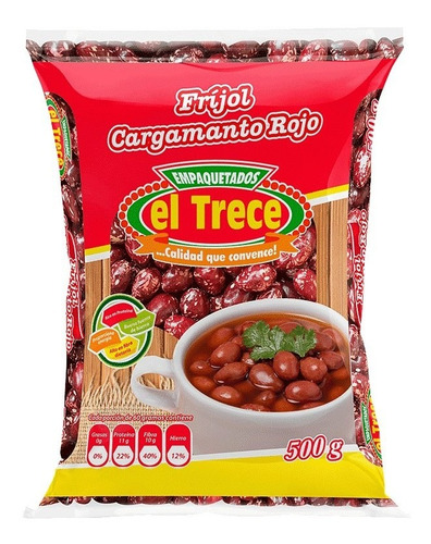 Frijol Cargamanto Rojo 500gr X 25und