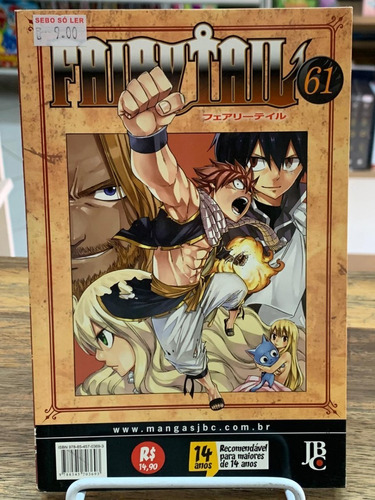 Manga Fairy Tail Volume 61 Jbc Mercado Livre
