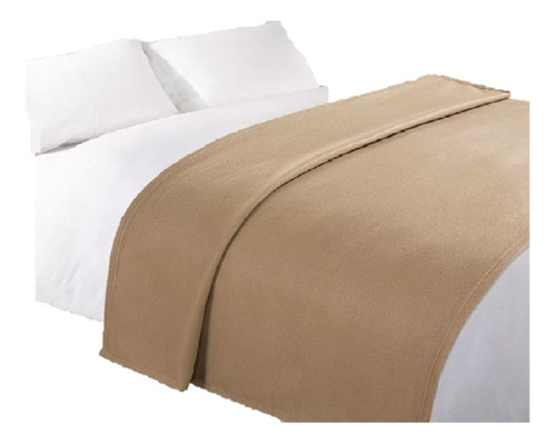 Cobertor Liso Hotelero Soft  Matrimonial Beige