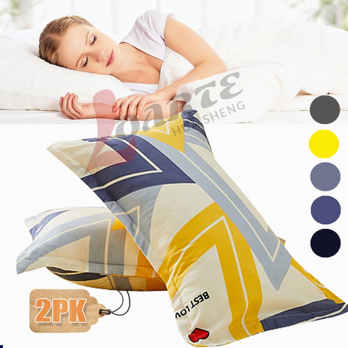 2 Fundas De Almohada Antiácaros De Alta Calidad 48x74cm