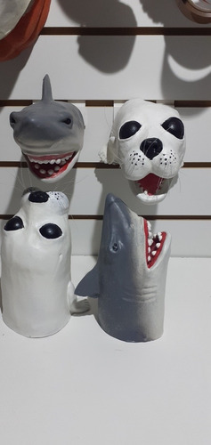 Marioneta Tiburón + Foca Pack X2 Unidades Diferentes Largos