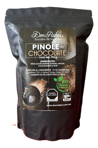 Pinole De Chocolate 100% Natural Gourmet 750 Gr