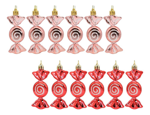 12 Piezas Dulces Adornos De Dulces Árbol De Navidad