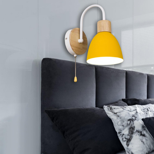 Lámpara De Pared Moderna, Accesorio De Amarillo