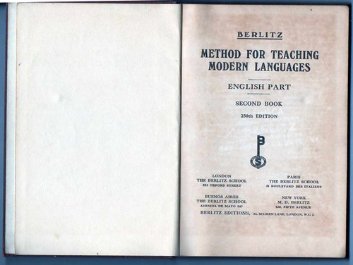 Method For Teaching Modern Languages - Berlitz - Second Book