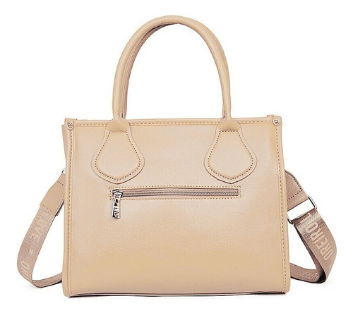 Cartera Bandolera Las Oreiro Beige Color Beige