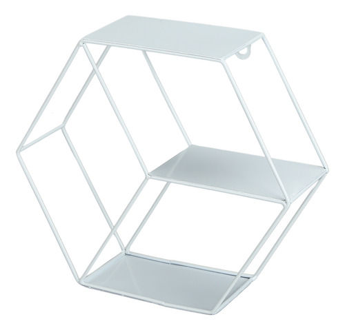 Estante Colgante Hexagonal Simple De Hierro Forjado Hexagona