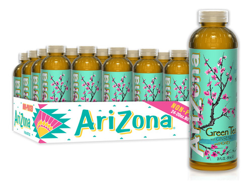 Arizona T Verde Con Ginseng Y Miel, 20 Onzas Lquidas (paquet