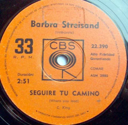 Barbra Streisand - Seguire Tu Camino / Solo Un Poco De Amor (Usado)