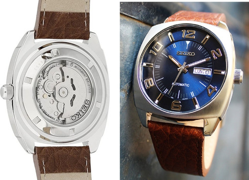 Relógio Seiko Recraft Automatico Azul Snkn37 Usado Perfeito.