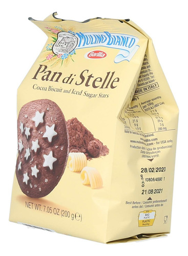 Biscoito Pan Di Stelle Cacau Mulino Bianco 200g