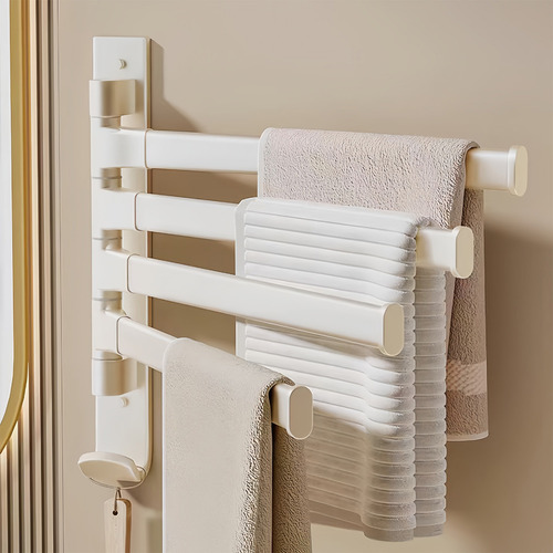 Toallero Giratorio De Cuatro Polos De 180 Grados Para Baño S