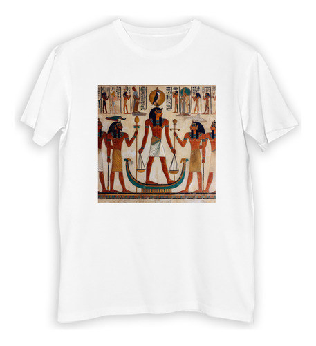 Remera Hombre Osiris Resurrección Y Juicio Egipto M4