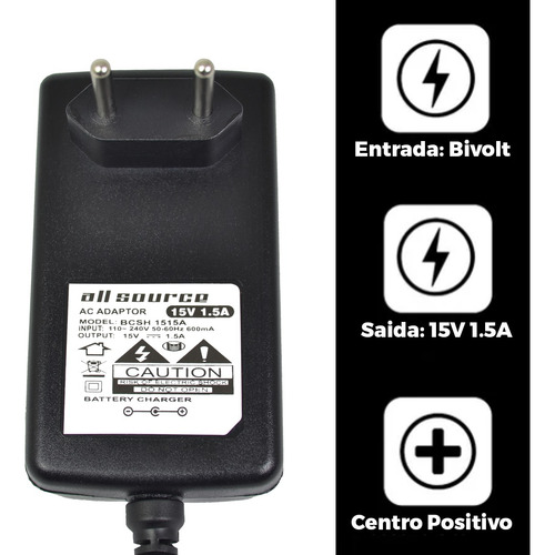 Carregador Para Parafusad Bosch Gsr 1000 Smart Pino Grosso