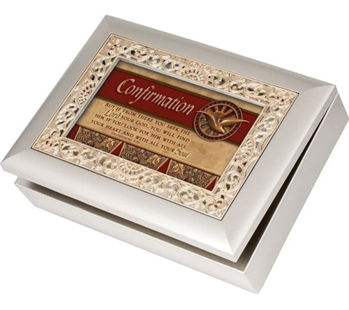 Cottage Garden Confirmation Ornate Champagne Caja De Musica