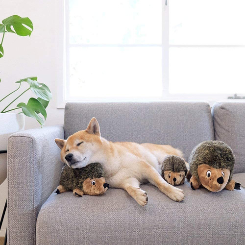 Imagen 8 de 8 de Outward Hound Hedgehogz Squeaky Dog Toy - Cuddly Soft Toy Fo