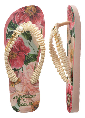 Havaianas Dolce & Gabbana Florals/rosa Coleção 2025