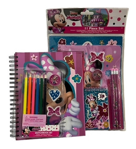 Minnie Mouse Libreta Espiral Blanca Y Colores 100 Hojas Color Rosa chicle