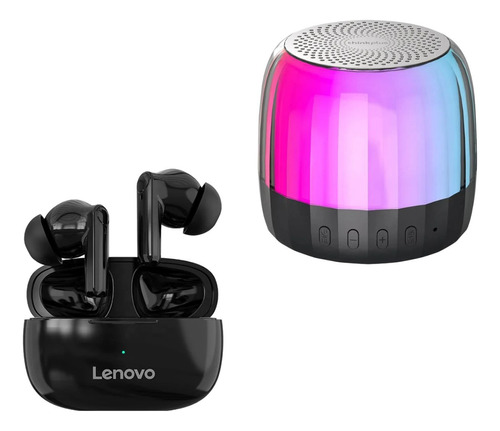 Audifono Inalambrico Lenovo Ht05 Negro +parlante K3 Plus Tws