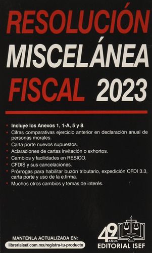 Resolución Miscelánea Fiscal 2023 71at2