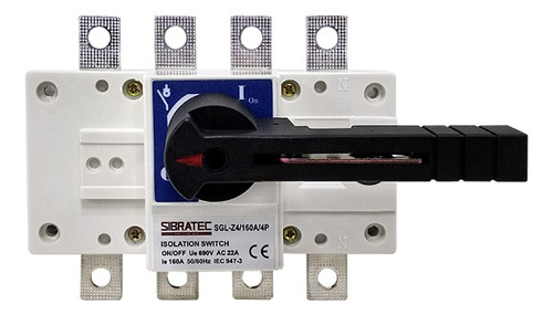 Chave Seccionadora Rotativa Sgl-z-4p 160a L/d Tetrapolar