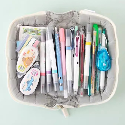Estuche Para Lápices Con Forma De Almohada, Acolchado, Multi