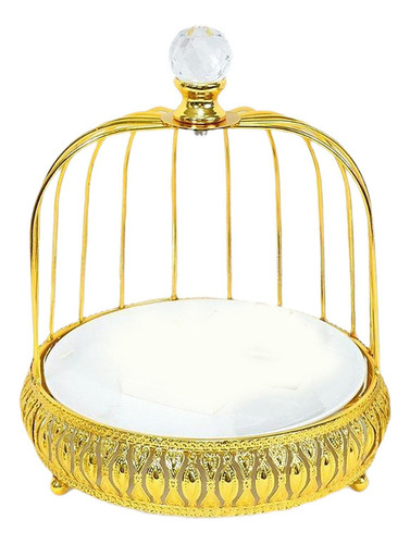 Elegante Soporte De Postre Con Jaula Para Una Sola Capa