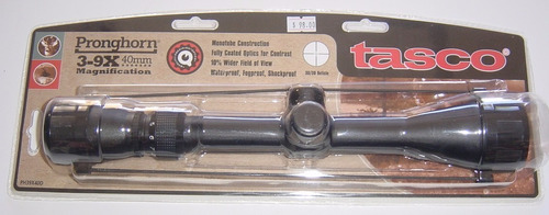 Mira Telescopica Tasco Pronghorn 3-9x40 30/30 Retícula