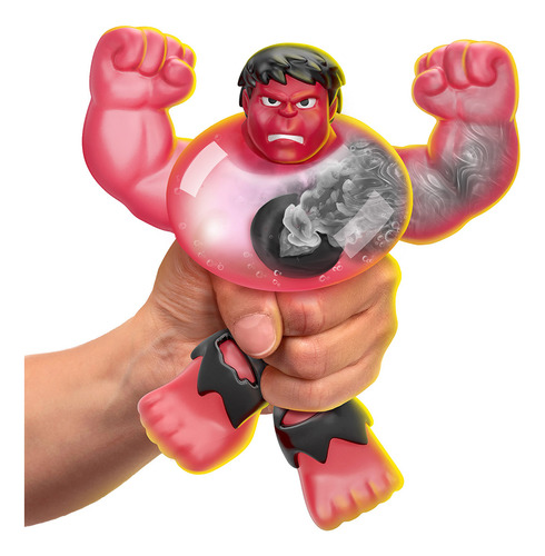 Goo Jit Zu - Boneco Elástico De 12cm Do Hulk Vermelho
