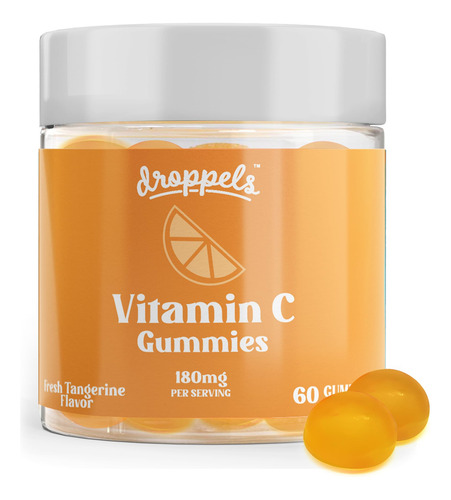 Gomitas De Vitamina C Droppels, 180 Mg, Veganas, 60 Unidades