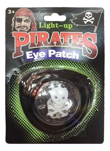  Parche Pirata Con Luz Led De Cotillon Halloween