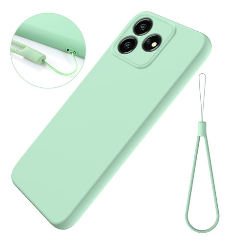 Compatible Funda De Silicona Líquida For Zte Axon 50 Lite