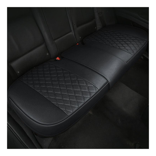 Funda De Cuero De Pu De Lujo Para Asiento De Trasero Negro